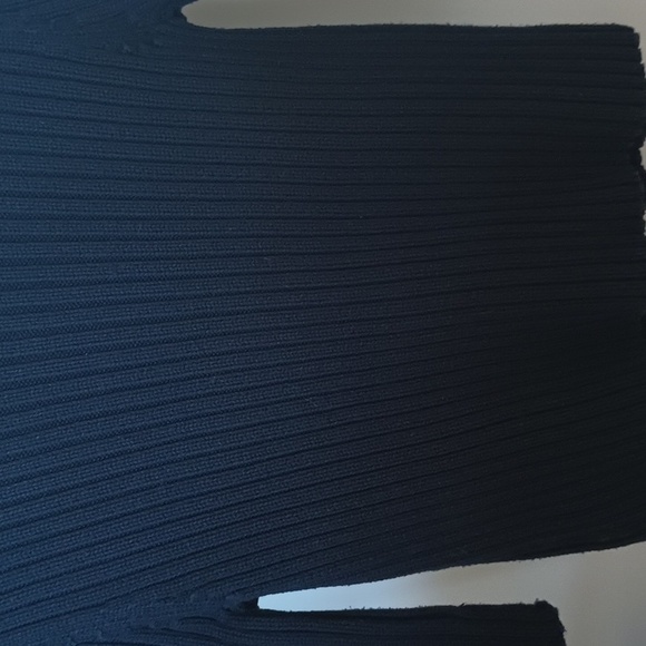 Ralph Lauren midnight Navy full zip cardigan, 3/4 sleeves, 100 % cotton. Thick. - Picture 5 of 6